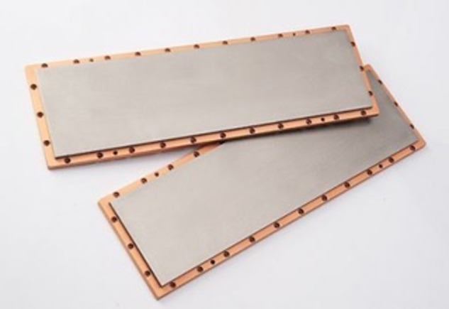 High-purity rectangular sputtering targets with copper bonding for physical vapor deposition