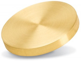 Pure metal sputtering target disc for PVD coating applications